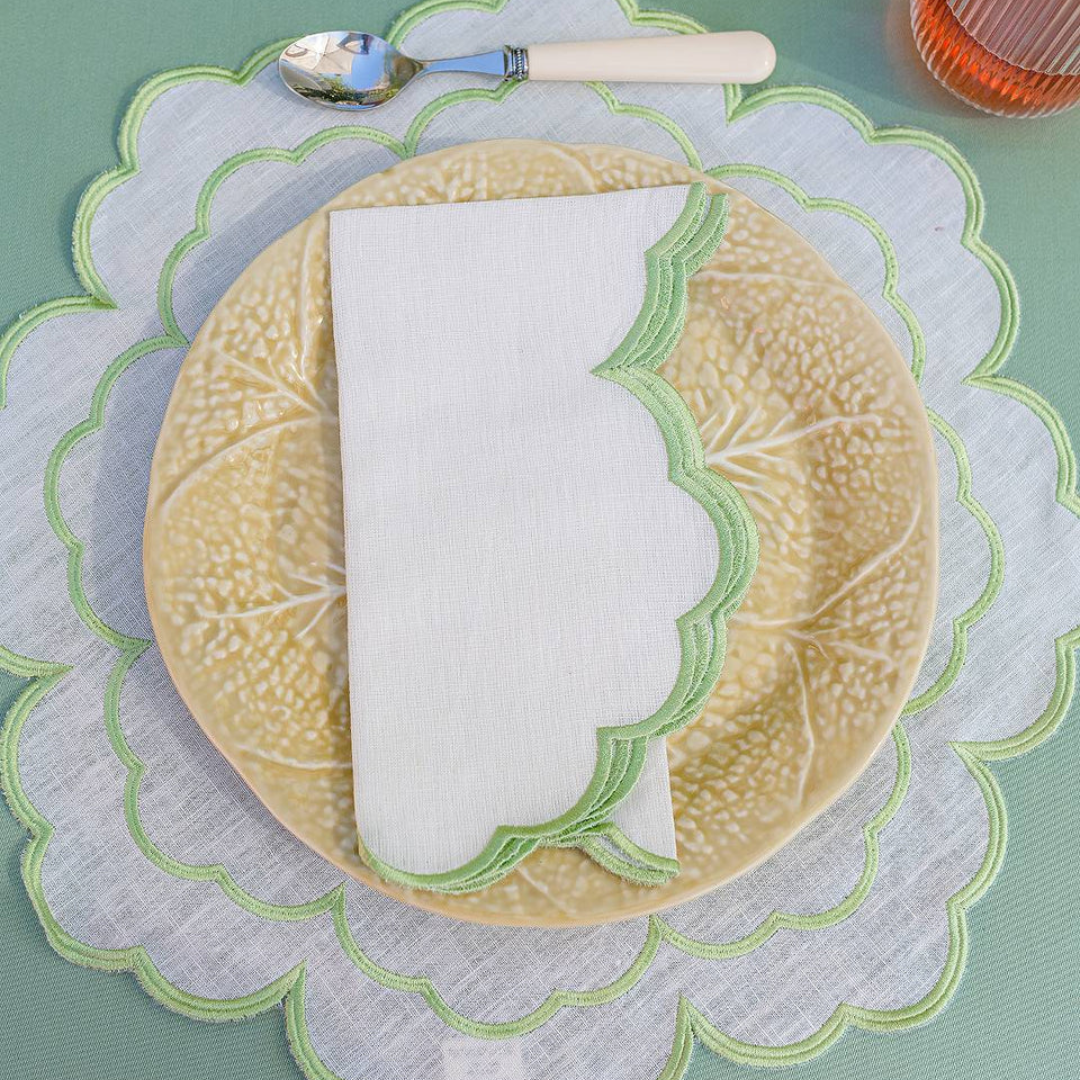 Iris Green Napkins