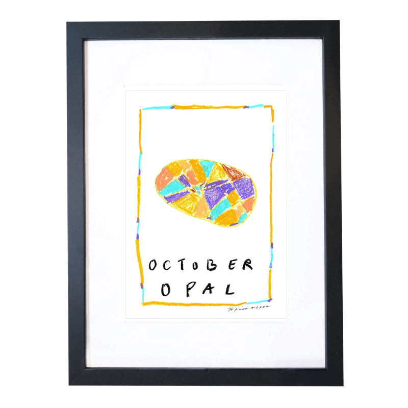 October Birthstone Art Print