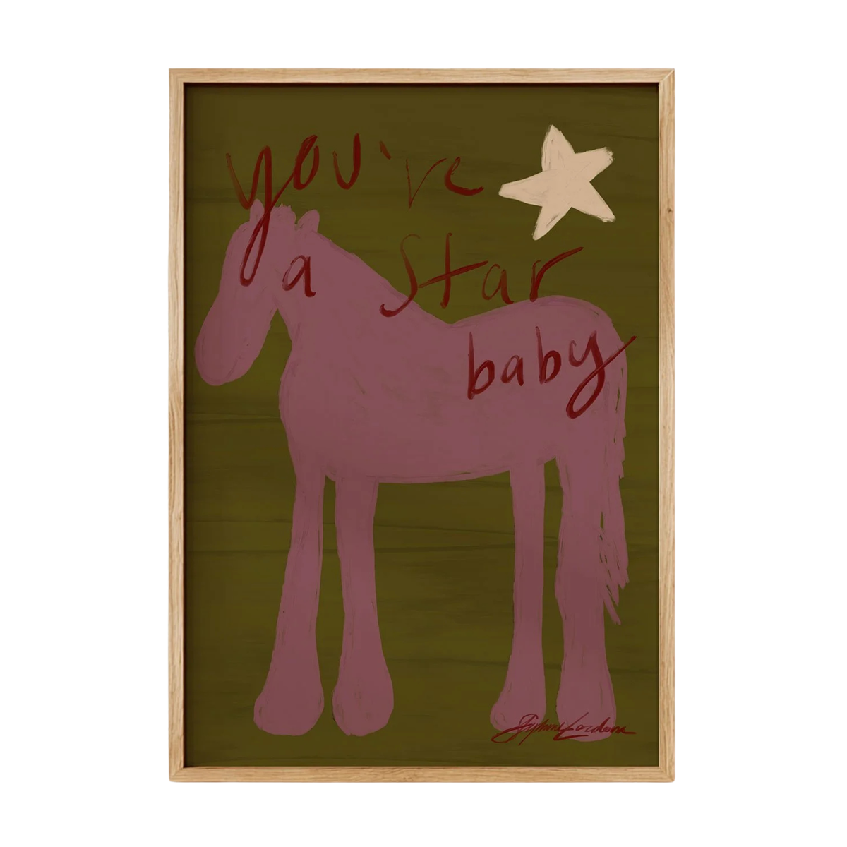 You're a Star, Baby Horse Print