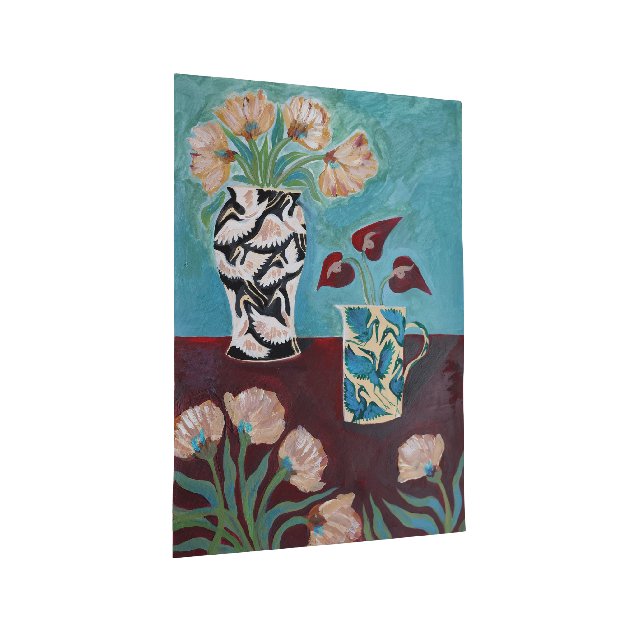 Heron Vases