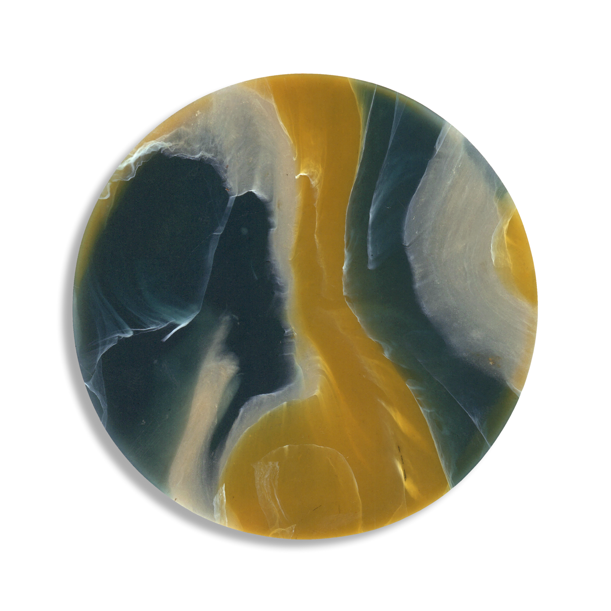 Recycled Plastic Marbled Coasters - Sand Ocean/Sun