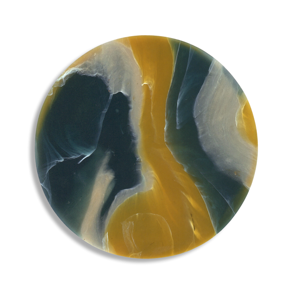 Recycled Plastic Marbled Coasters - Sand Ocean/Sun
