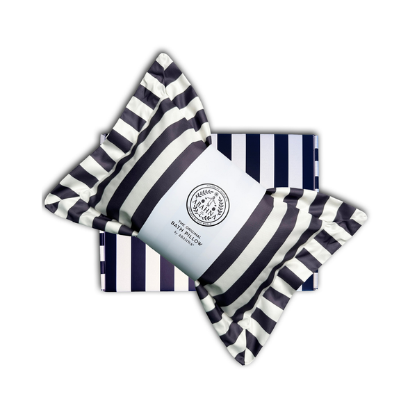 The Original Bath Pillow - Charcoal Grey & White (Boxed)
