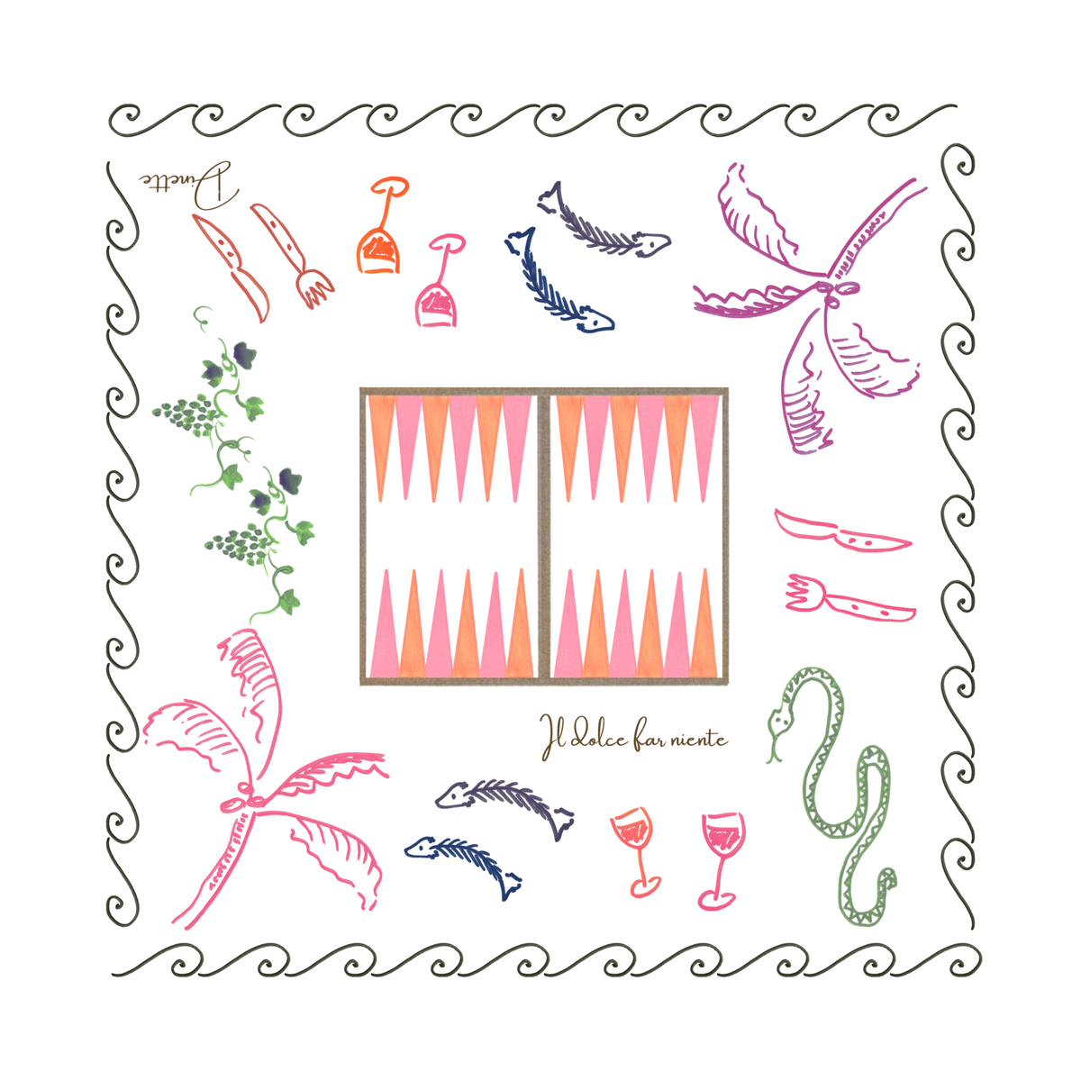 Sicilian Holiday Square Tablecloth (Small)
