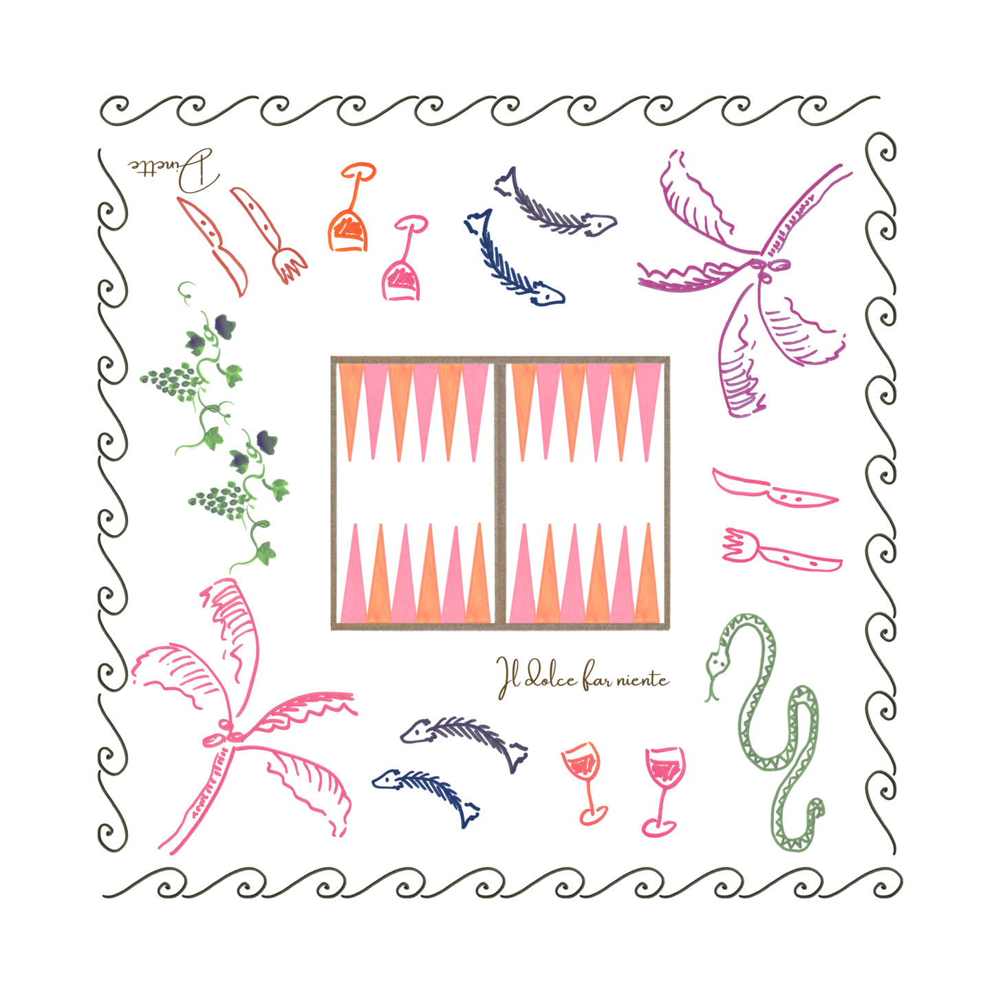 Sicilian Holiday Square Tablecloth (Small)