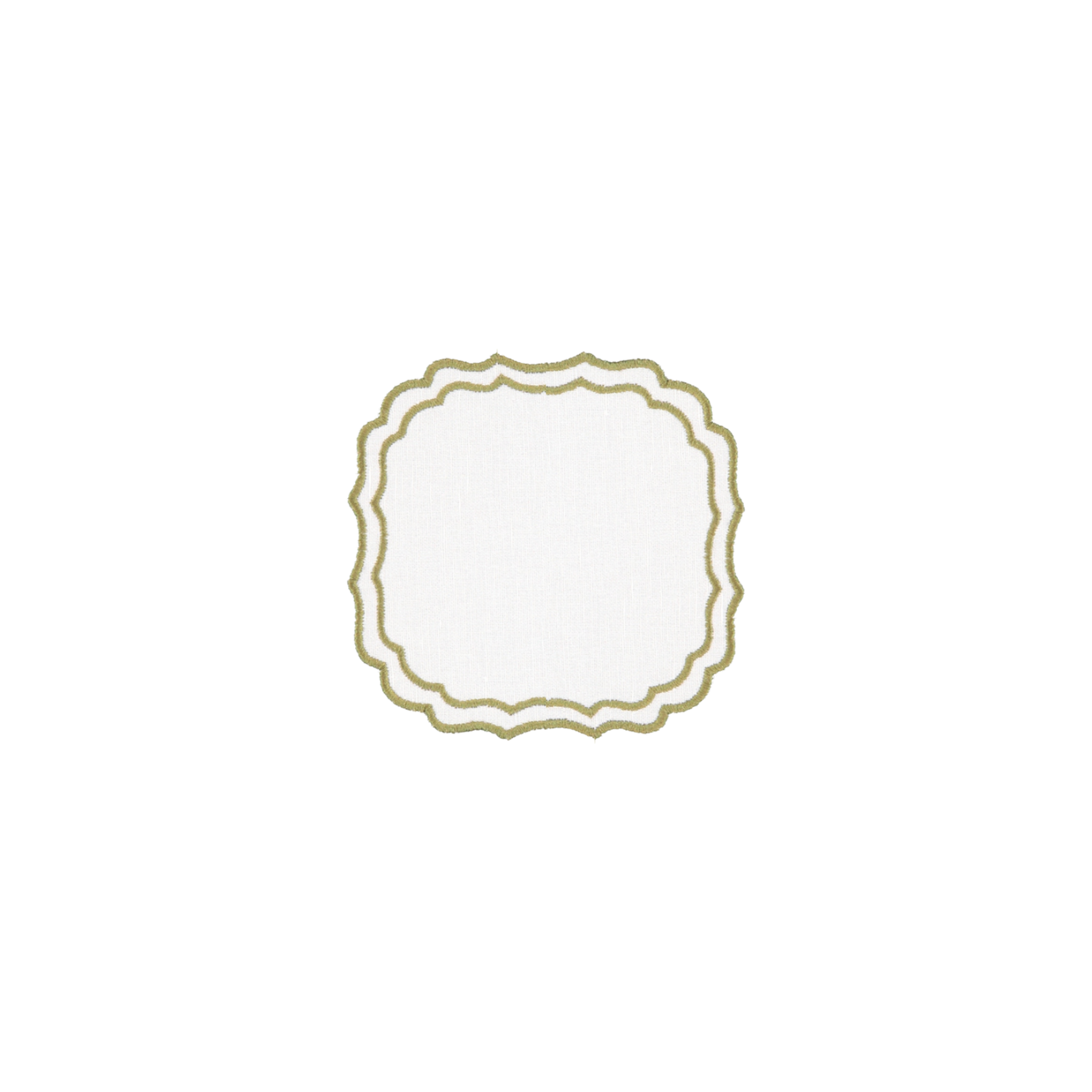 Greta Coaster/Bread Plate, Green