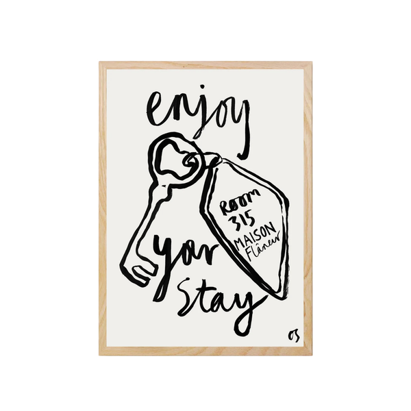 Maison Flâneur x Olivia Sewell The Room Key | Wall Art Print