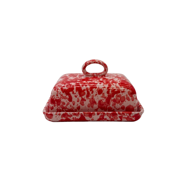Splatterware Butter Dish