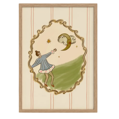 Moondance art print — hand-illustrated giclée by Queen of the Rodeo