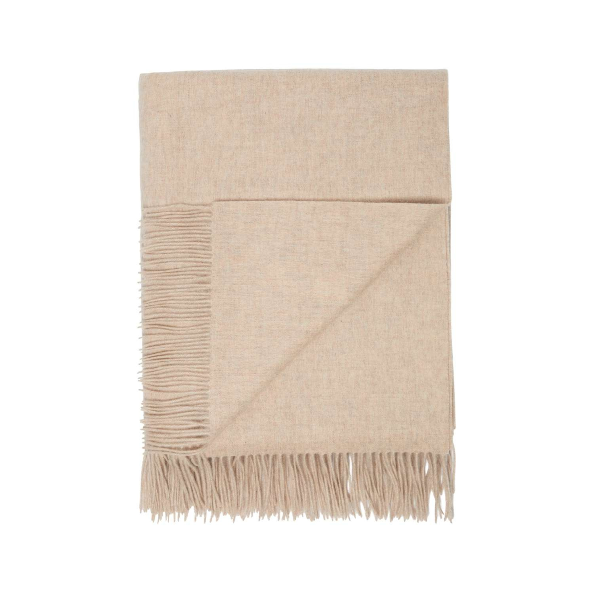 Soft Lambswool Tan Blanket