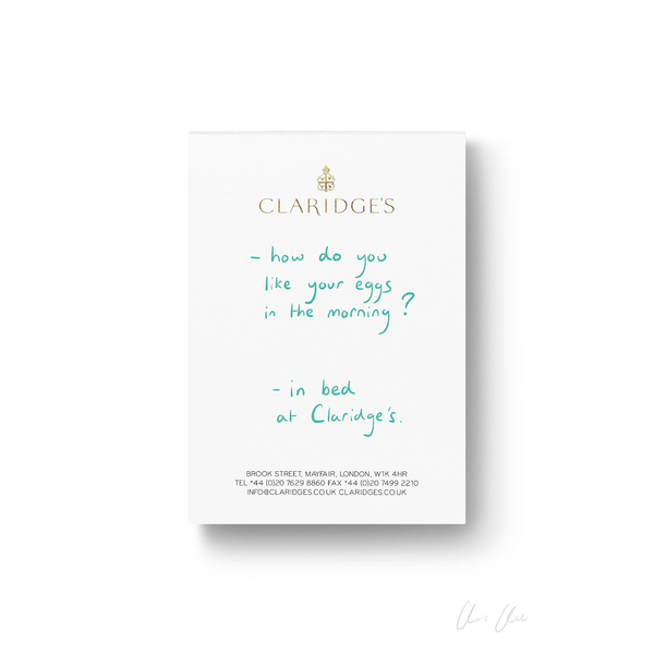Notepad at Claridge's i Print