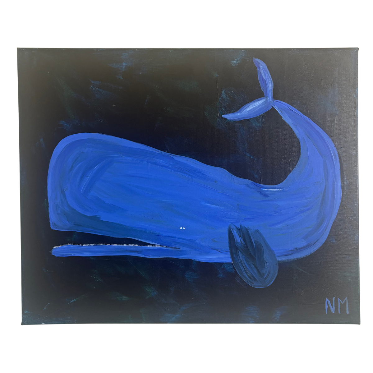 Whale in The Deep Blue Sea Artwork