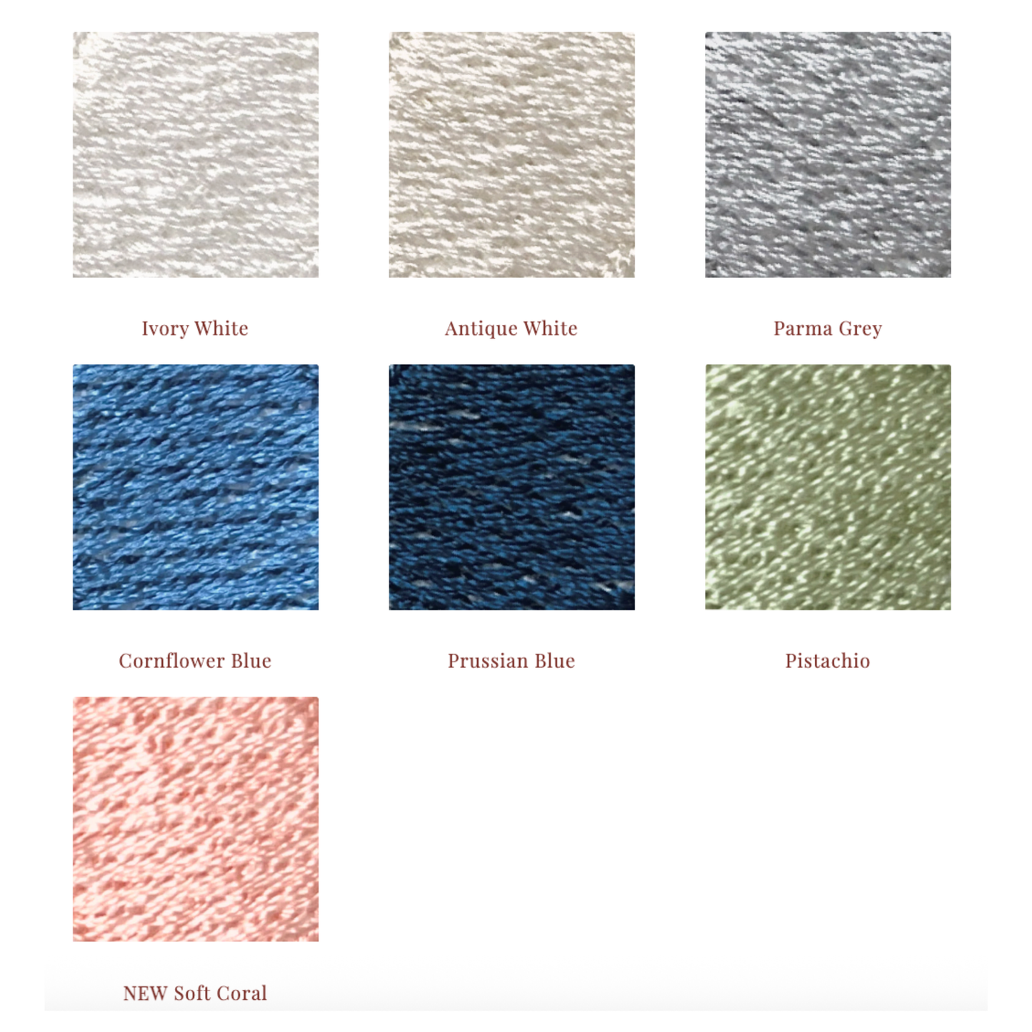 Set of 6 Personalised Marsala Napkins with Fern Green Hemstitch