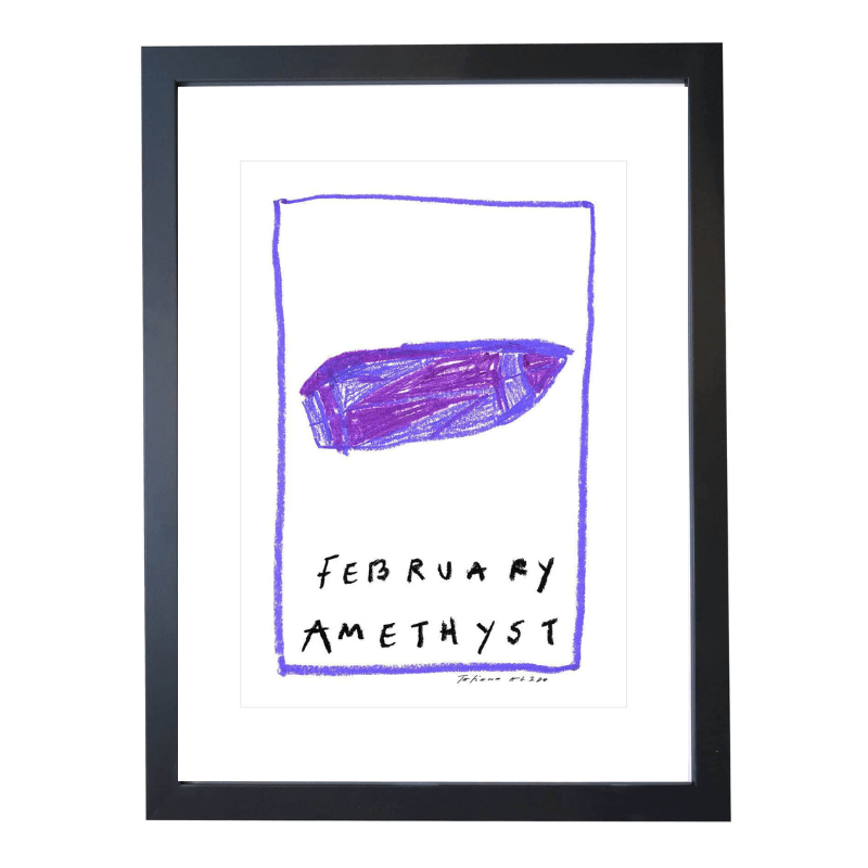 February Birthstone Art Print