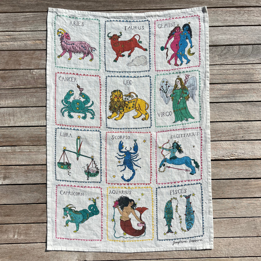 Star Sign Tea Towel