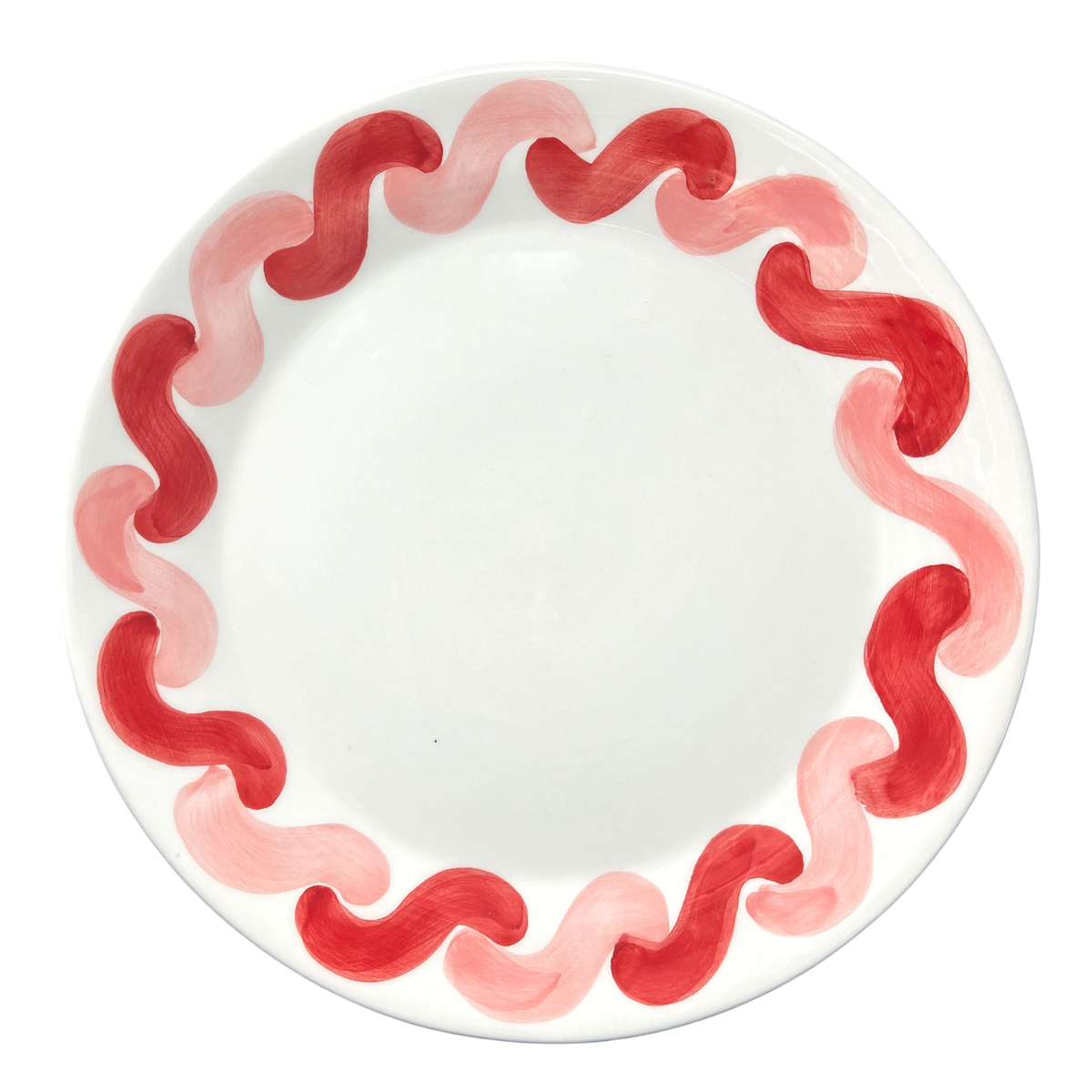 Onda Serving Plate - Pink & Red
