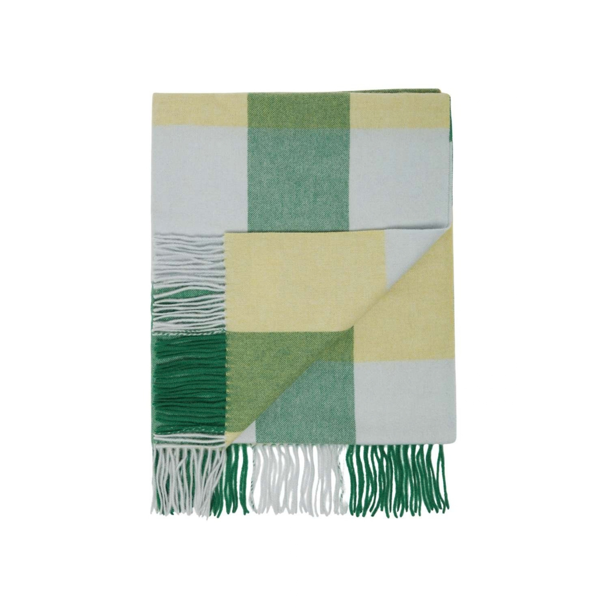 Kids Lambswool Blanket In Green