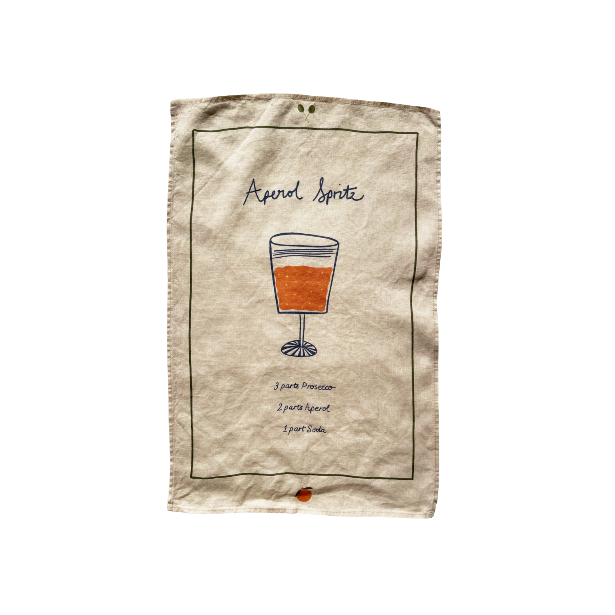 Linen Tea Towel "Aperol Spritz"