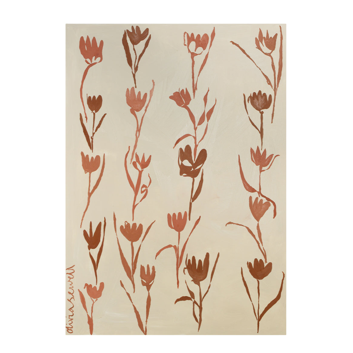 Terracotta Tulips Print