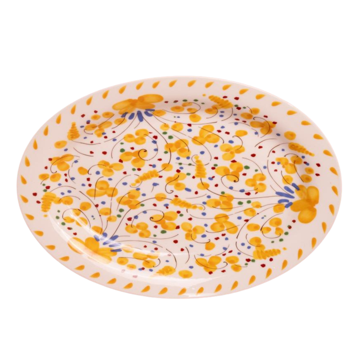 Sunshine Daisy Oval Serving Plate