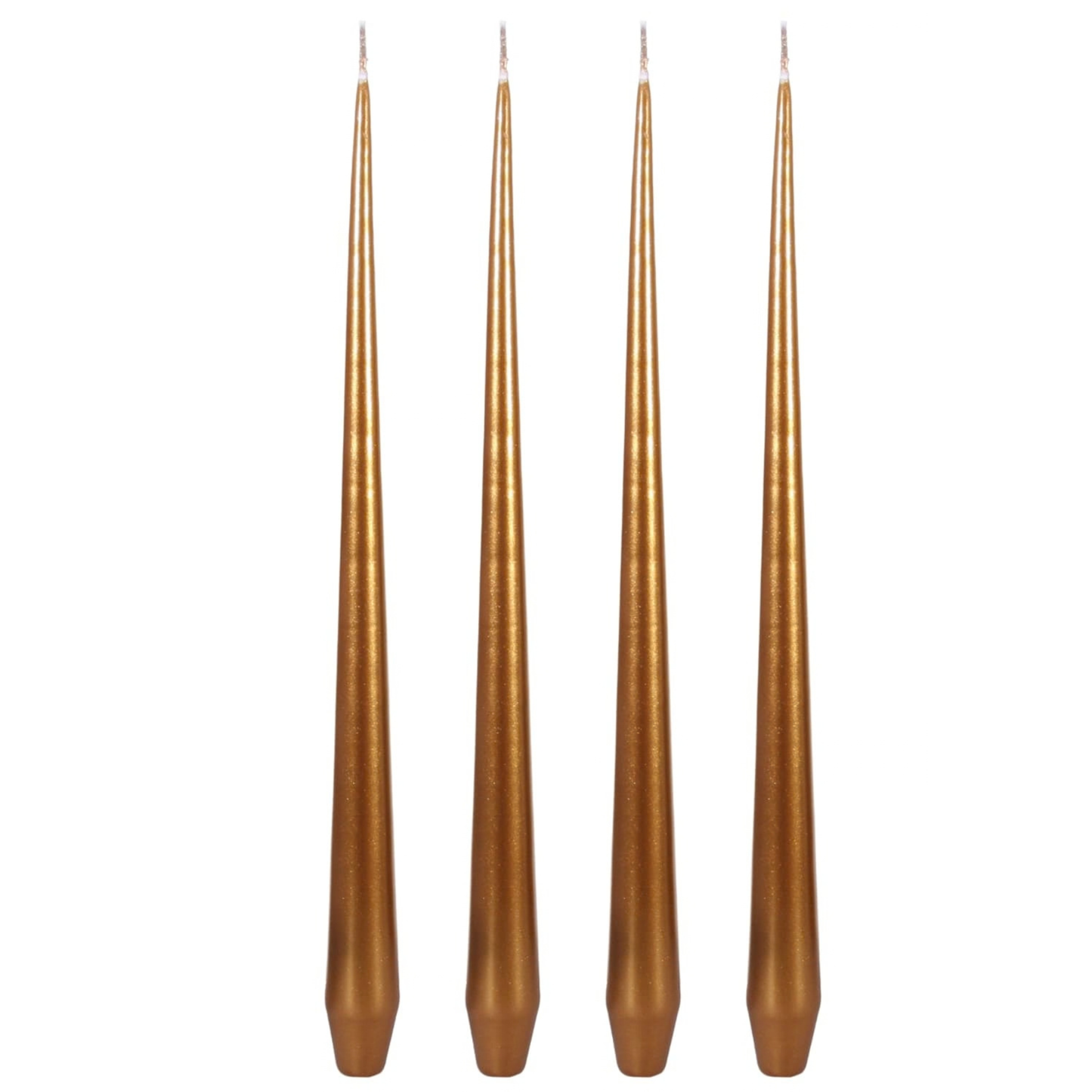 Aurora Small Slender Taper Candles - Gold