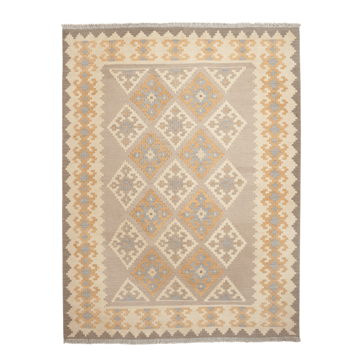 Kelim Gashgai Handwoven – Grey, 200 x 151cm
