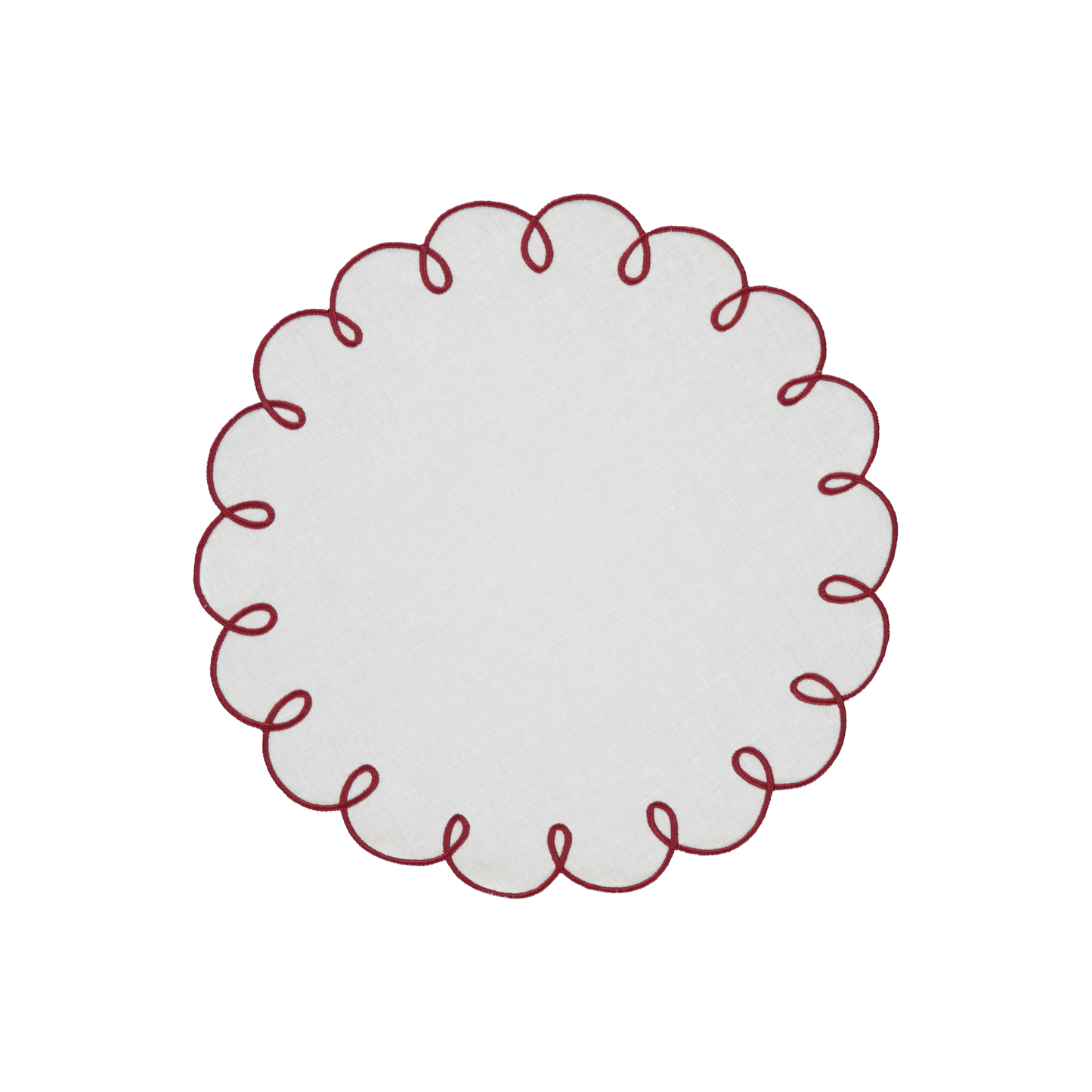 Lisboa Placemat, White and Green