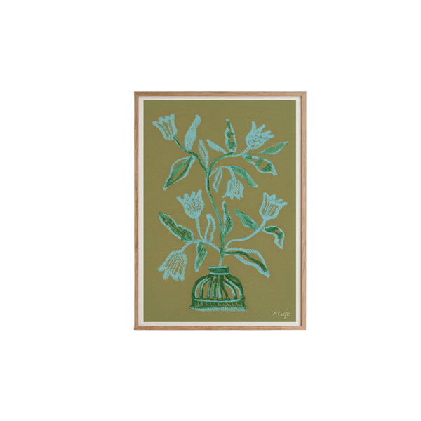 Blue Tulips Art Print