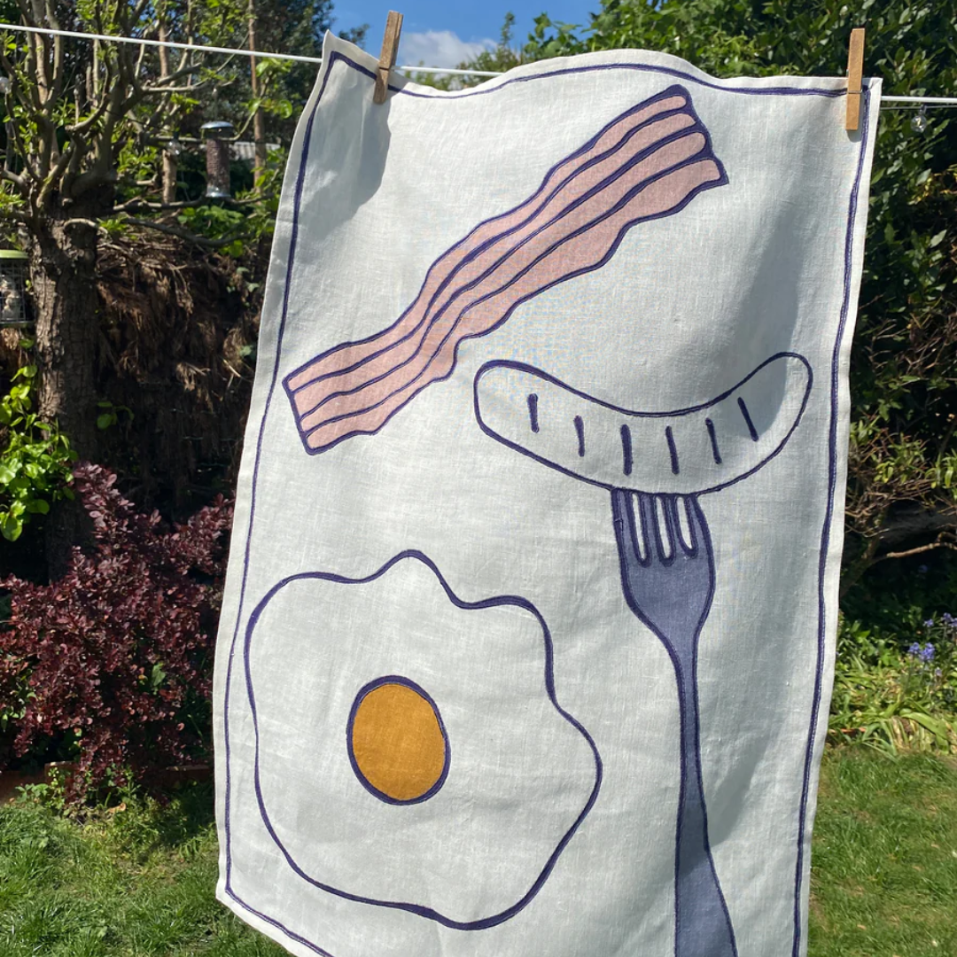 Eggs & Bacon Tea Towel