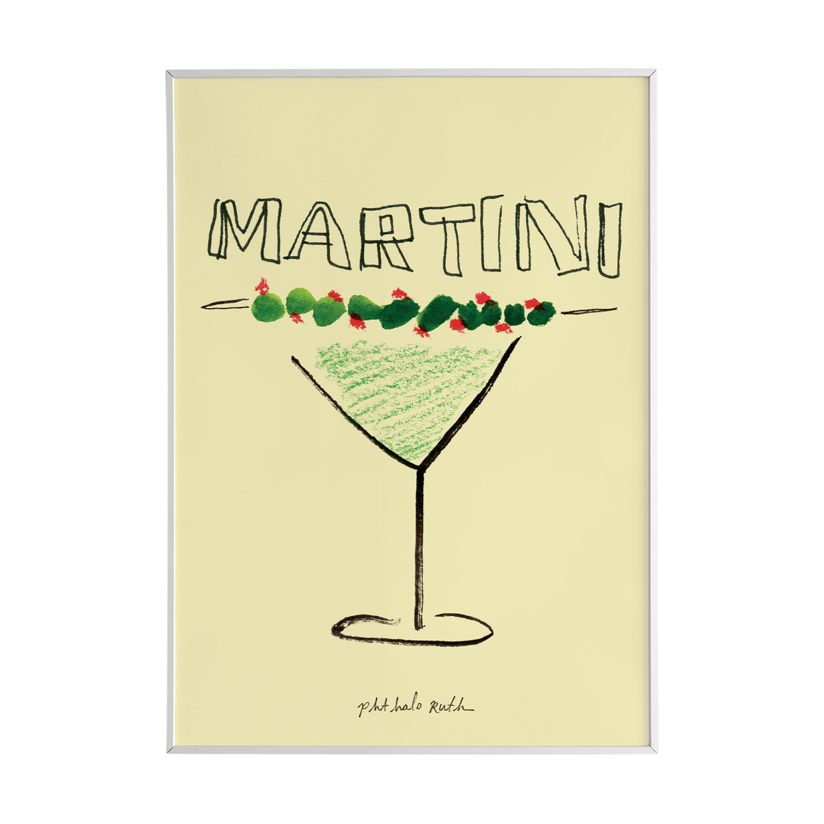 "Extra Dirty Martini" Art Print