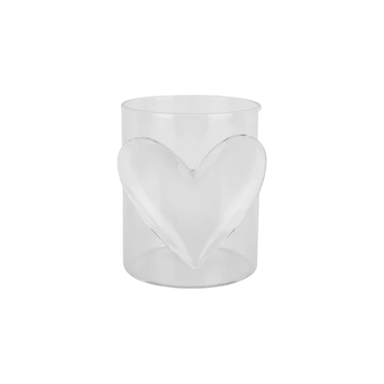 Heart Tumbler Clear