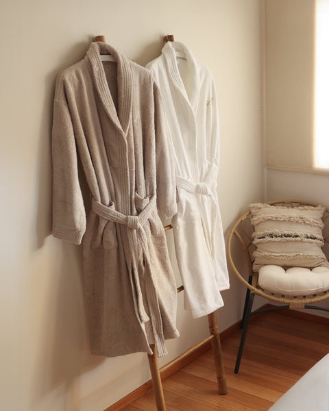Customised White Bath Robe MF
