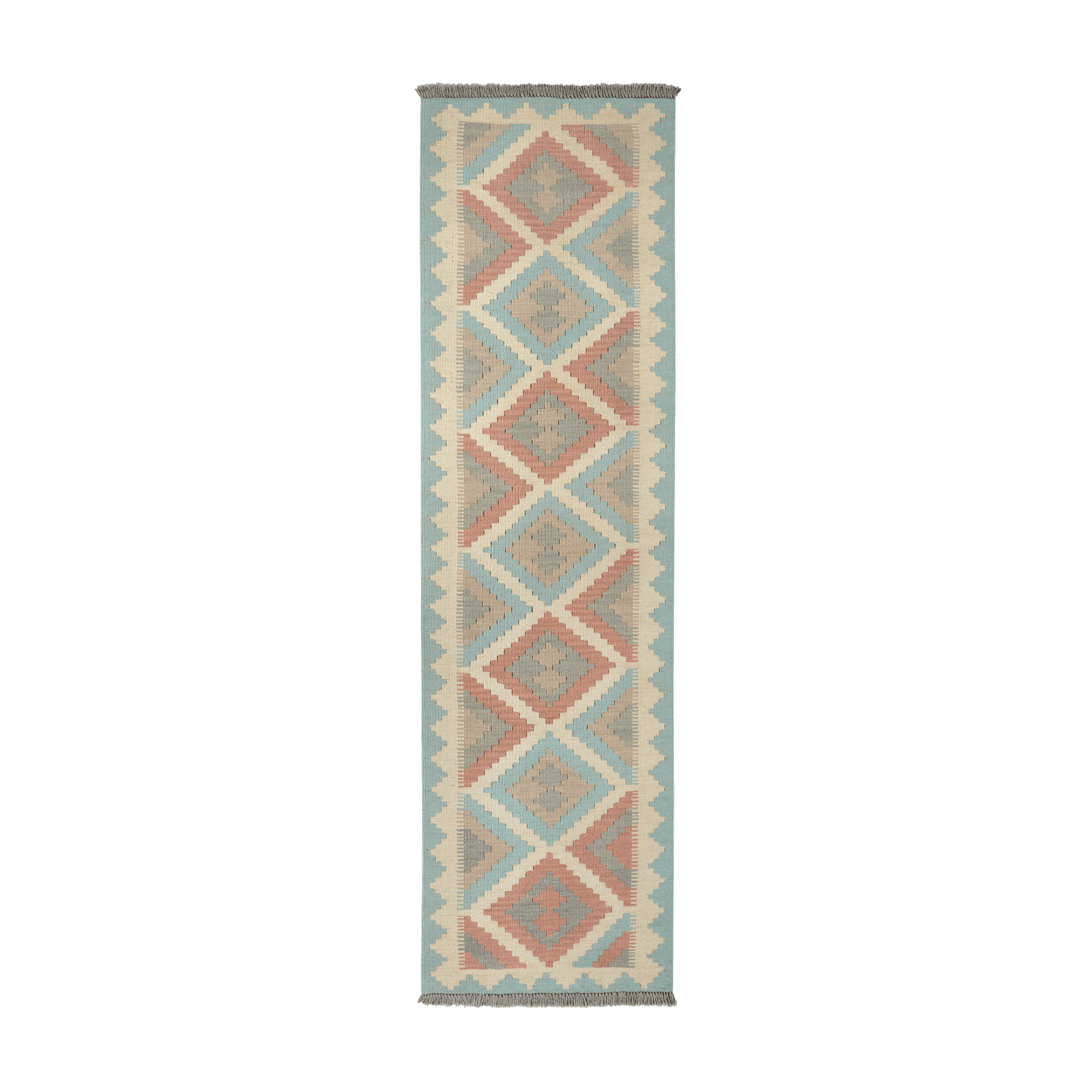 Kilim Gashgai Rug · Hand-Woven - Beige, 199x56 cm
