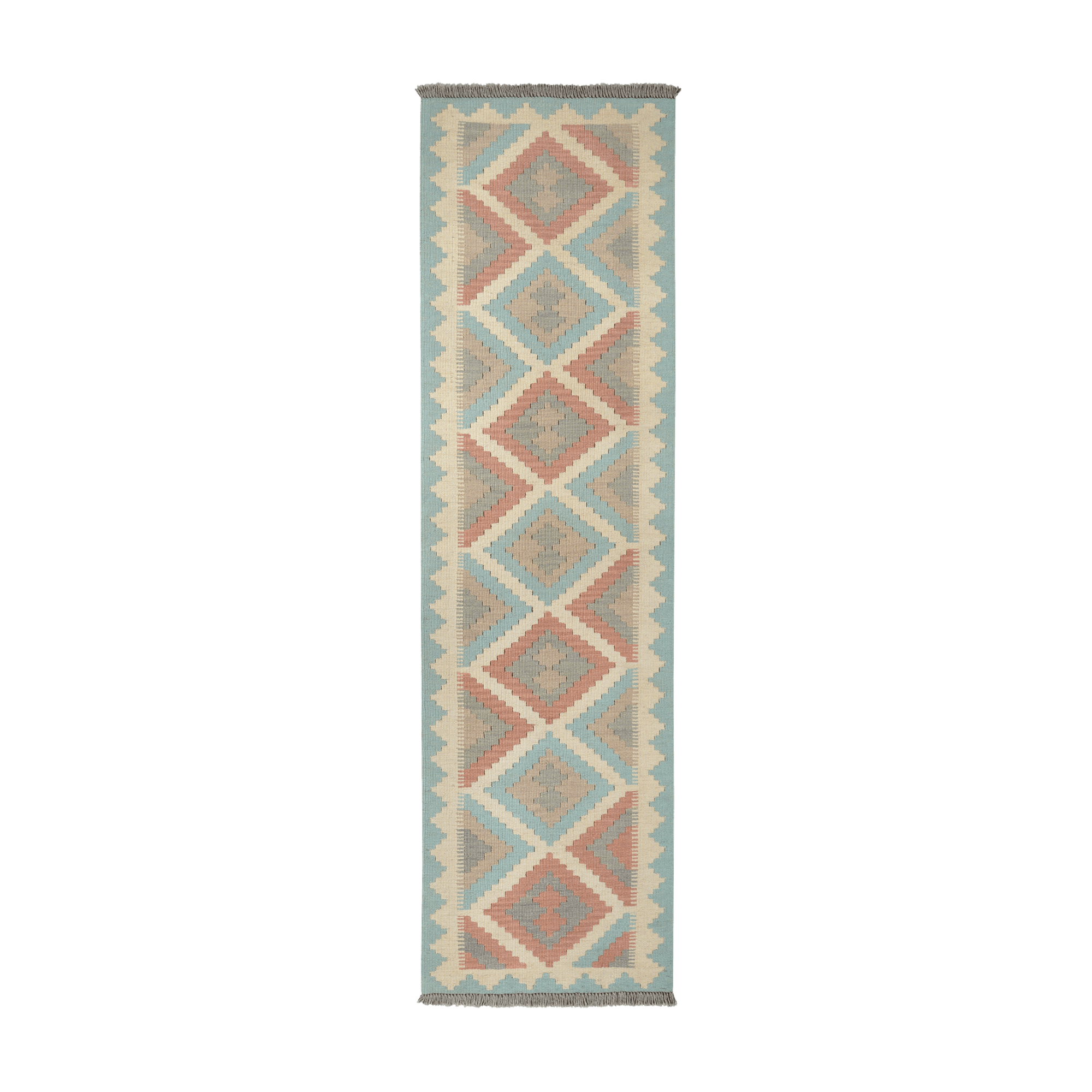 Kilim Gashgai Rug · Hand-Woven - Beige, 199x56 cm