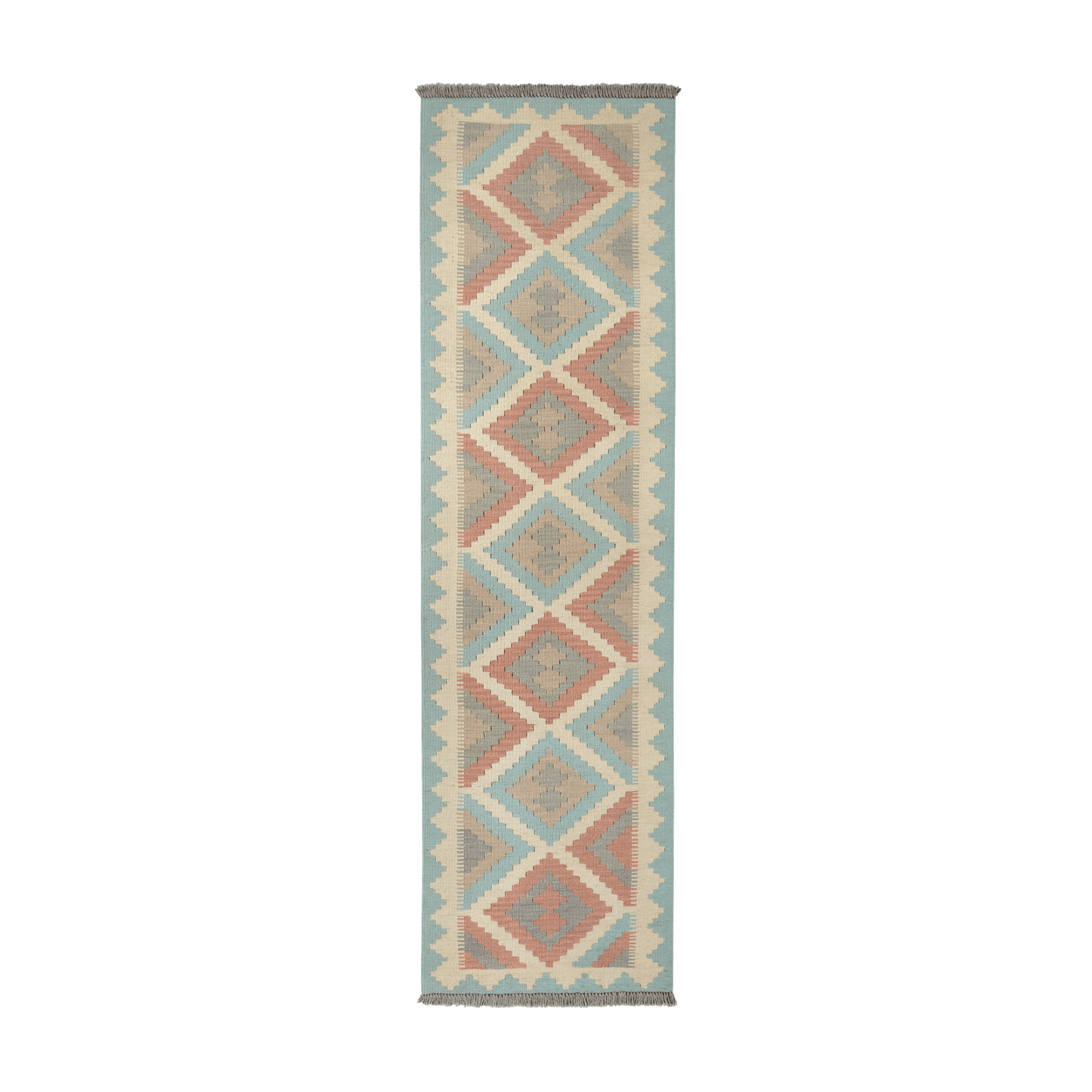 Kilim Gashgai Rug · Hand-Woven - Beige, 199x56 cm