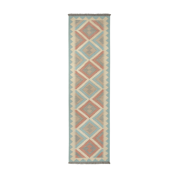 Kilim Gashgai Rug · Hand-Woven - Beige, 199x56 cm