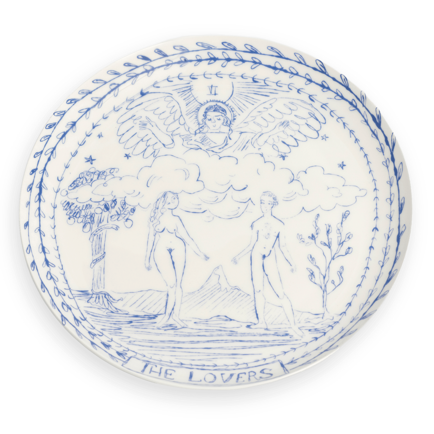 The Lovers Tarot Dinner Plate