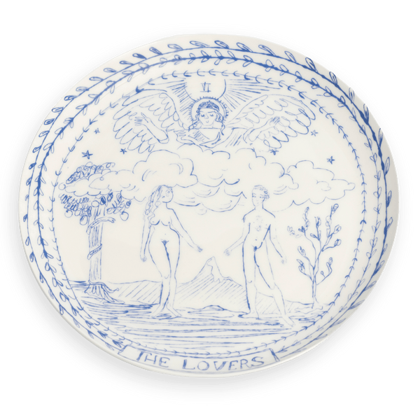 The Lovers Tarot Dinner Plate