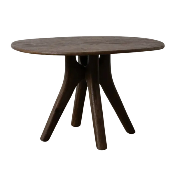 Mesa de Jantar Eva Redonda em Madeira Mango 120 x 106 x 76 cm