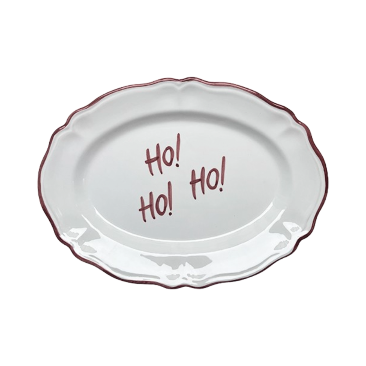 Oval Serving Platter 32 cm Ho Ho Ho