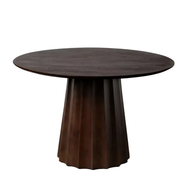 Mesa de Jantar Lola Redonda Castanho Escuro 120 X 120 X 76 CM