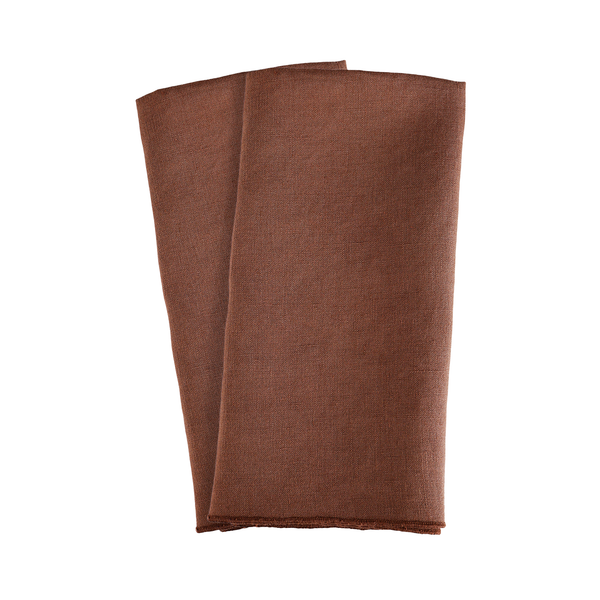Brown Linen Napkin Set