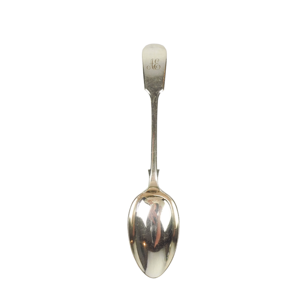 Antique Silver Plate Serving Spoon