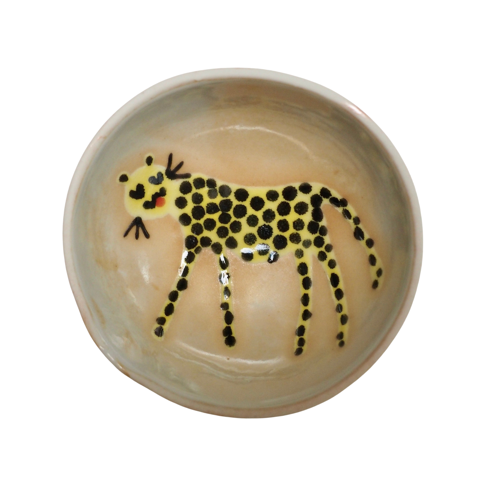 Handmade Mini Leopard Porcelain Ceramic Ring Dish