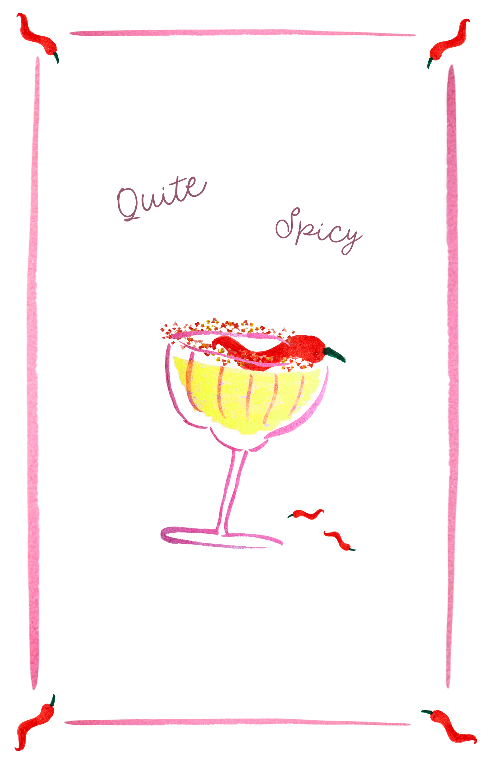 Quite Spicy - Picante Linen Teatowel