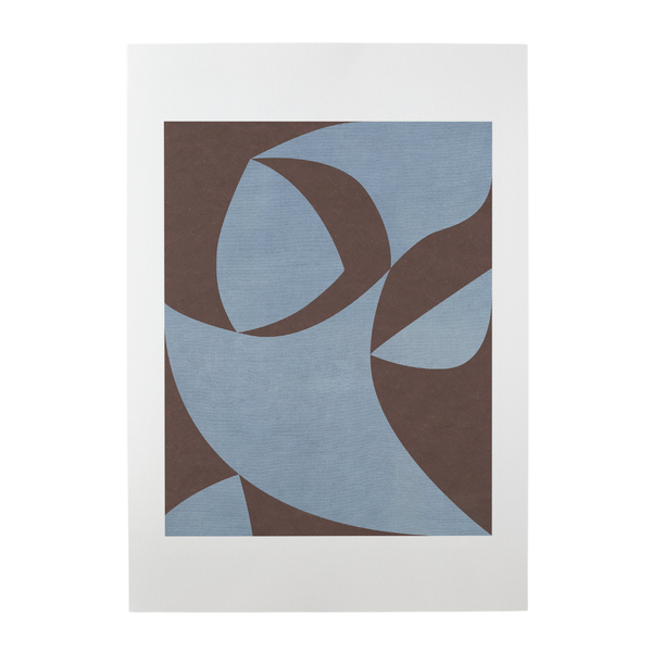 Glide Sky/Brown Print