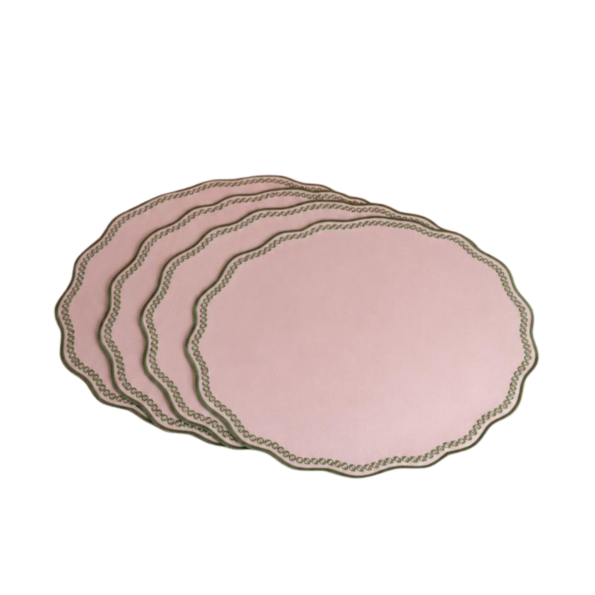 Smart Green Trim Placemats - Set of 4