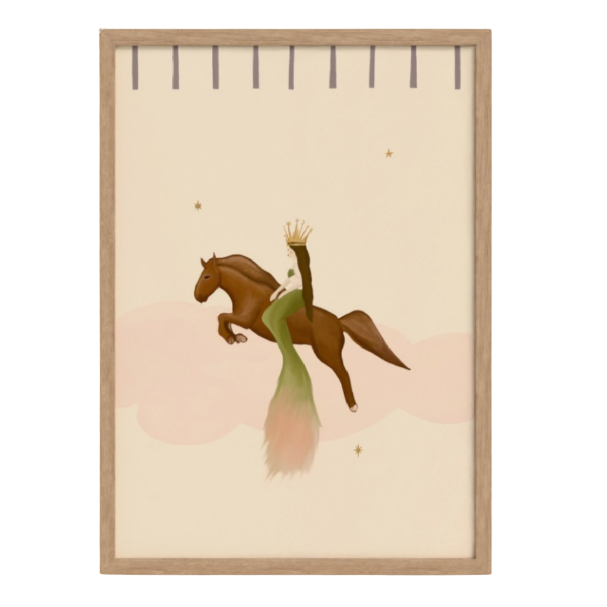 Mermaid on Horseback Art Print