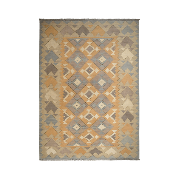 Kilim Gashgai Rug · Hand-Woven - Yellow, 245x177 cm