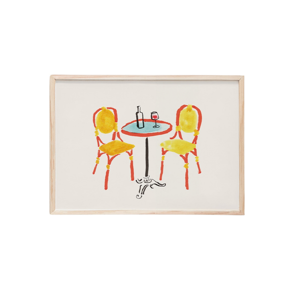 “Cafe Table” Mini Art Print